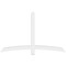 Ekena Millwork Bellingham Architectural Grade PVC Gable Bracket, 72"W x 45"H x 4"D x 4"F, 15/12 Pitch GBP072X45X0404BEL00 - alternate 2